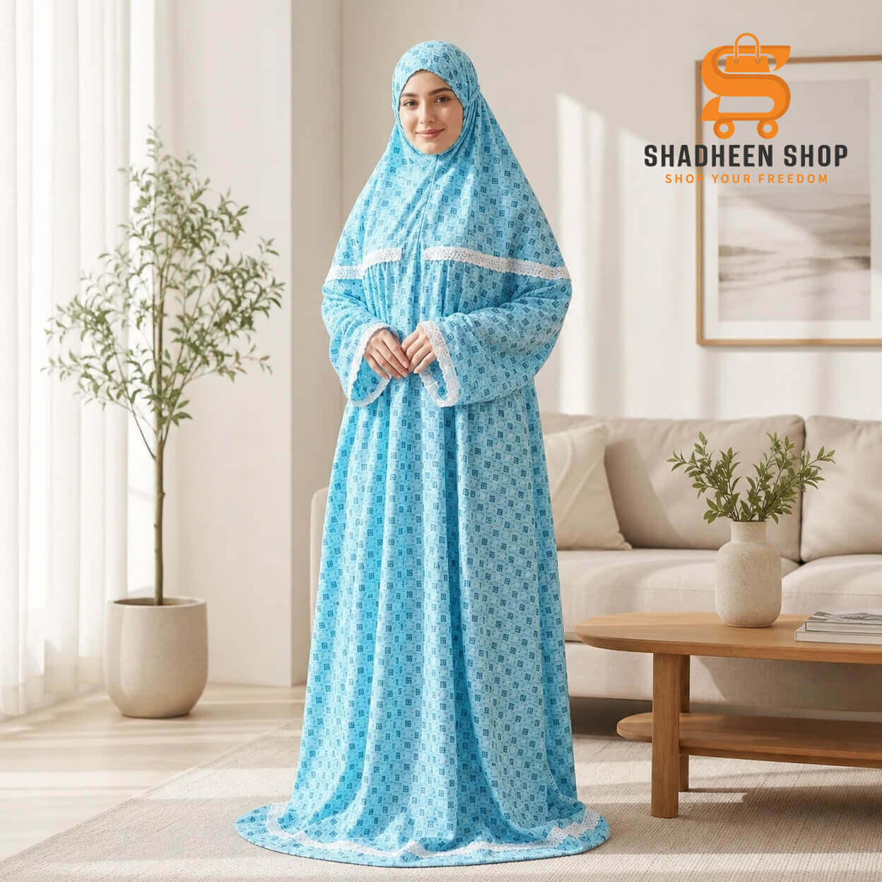 Full Long Nikabi Salat Hijab CF103