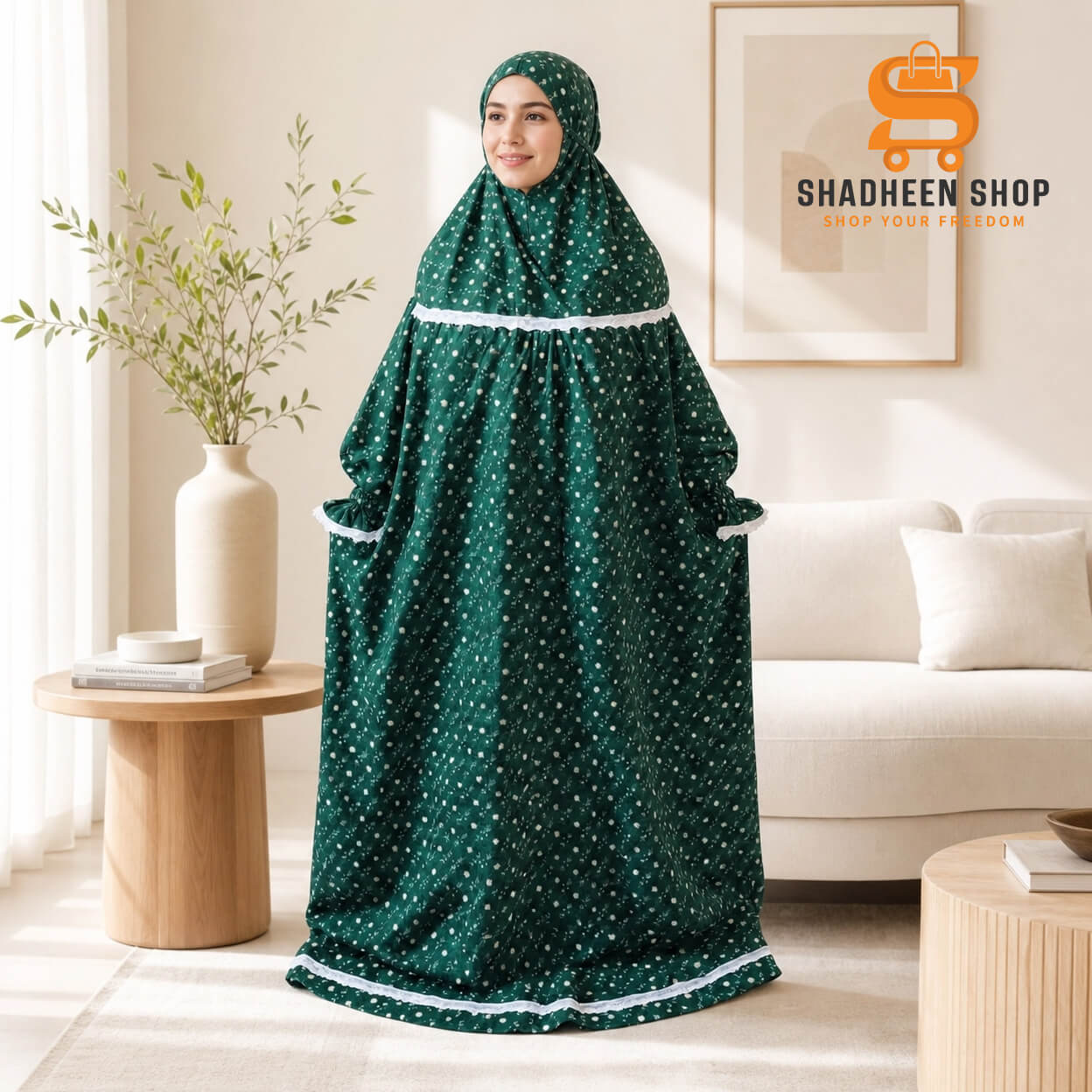 Full Long Nikabi Salat Hijab CF108